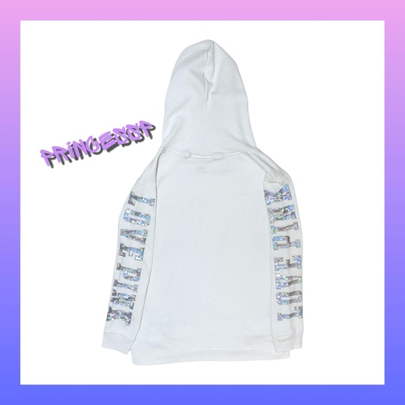 PINK VS WATERCOLOR BLING HOODIE AND LEGGINGS SET - Picture 5 of 9